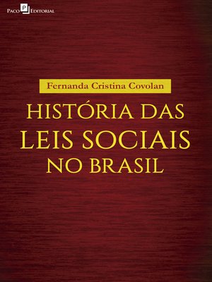 cover image of História das leis sociais no Brasil
